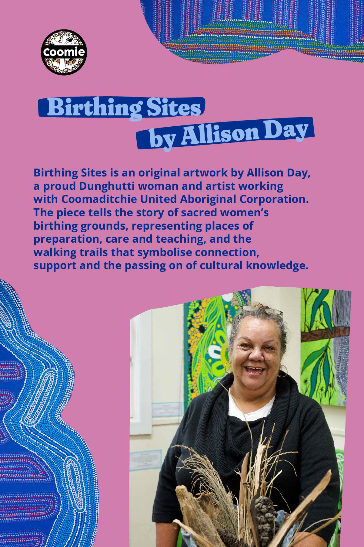 Pre-Order Birthing Site - Women's Premium Printed Scrub Top