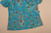 Banksia Adrift - Women's Printed Scrub Top