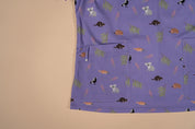 Bush Friends  - Lilac - Women's Printed Scrub Top
