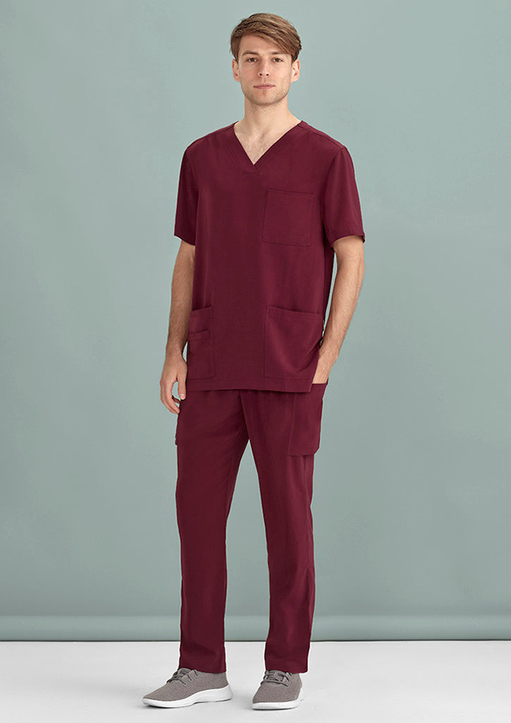 Avery Men's Multi-Pocket Scrub Pant CSP946ML - Burgundy