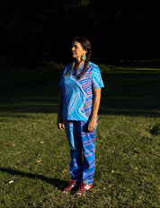 Birthing Site - Womens Printed Scrub Top