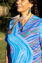 Birthing Site - Womens Printed Scrub Top