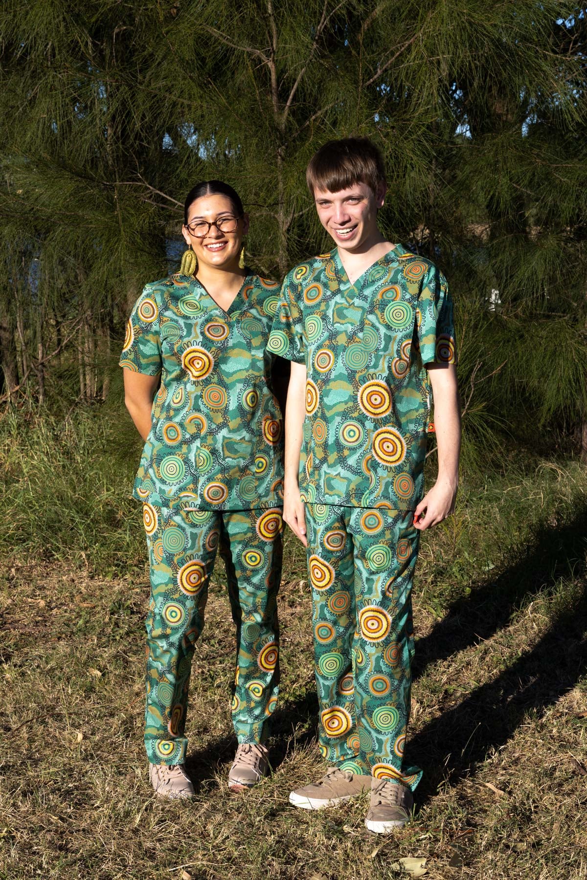 Birthing Grounds - Unisex Printed Scrub Top