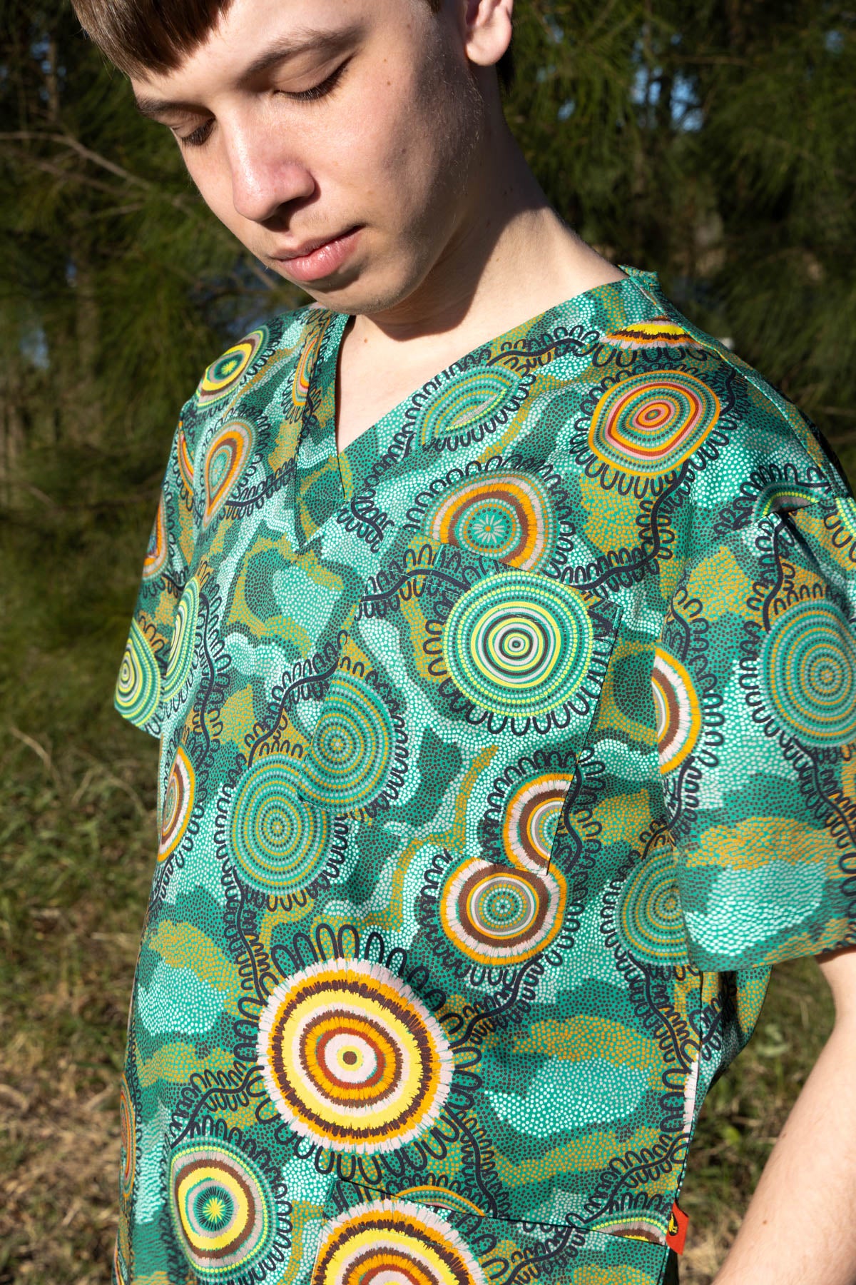 Birthing Grounds - Unisex Printed Scrub Top