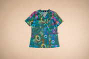 Daintree - Unisex Printed Scrub Top