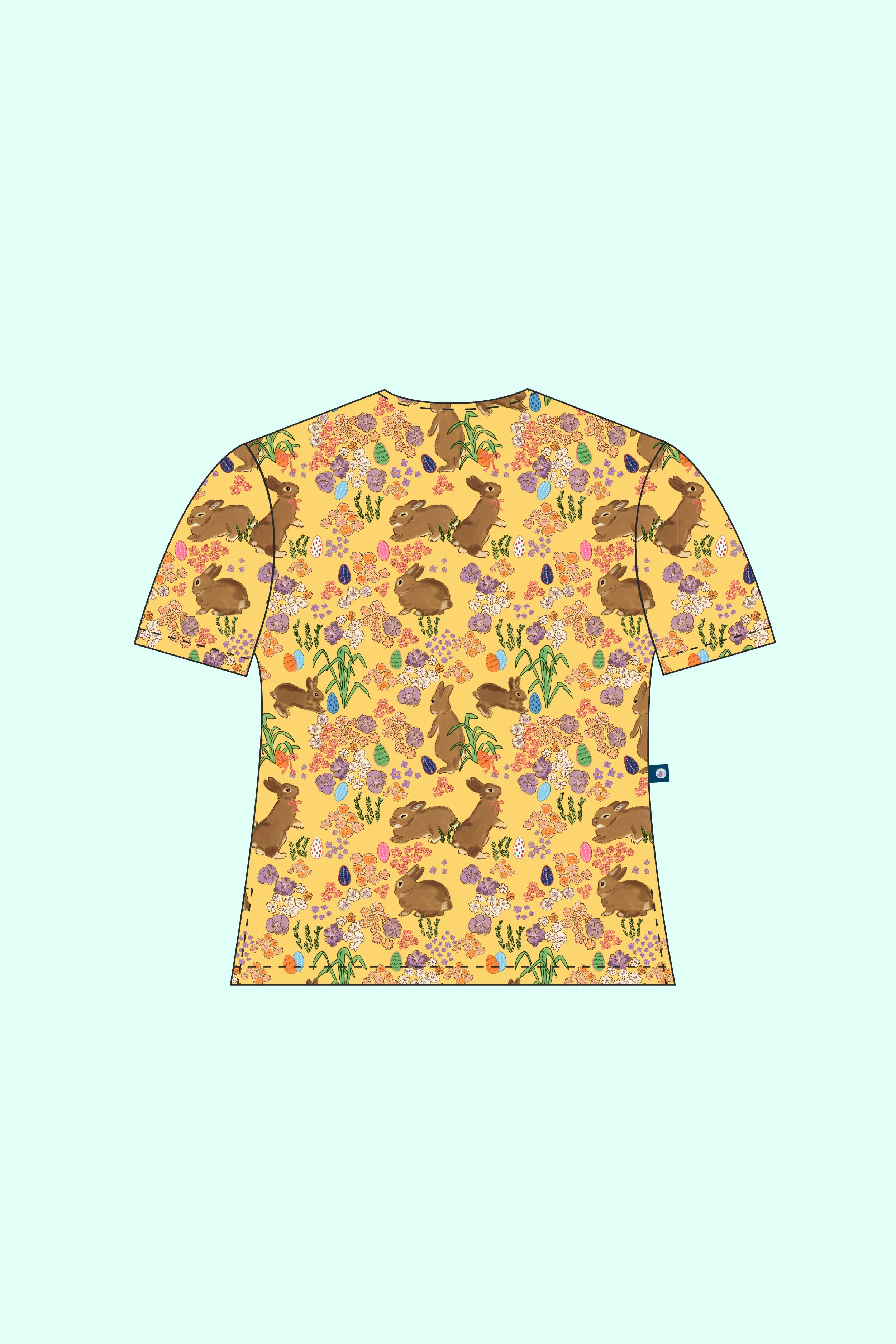 Pre-Order Easter Egg Hunt - Women's Premium Printed Scrub Top