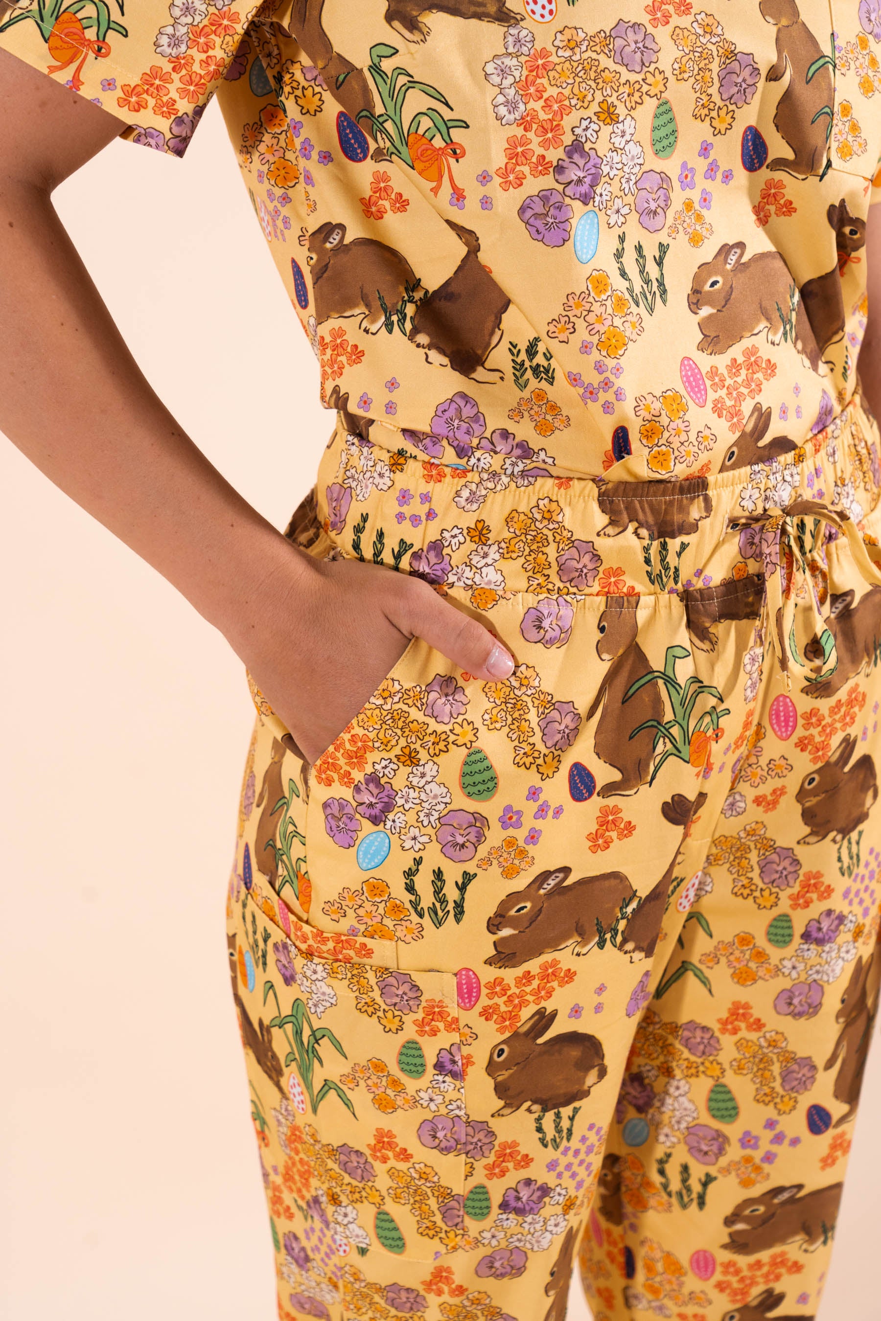 Egg Hunt - Women's Premium Printed Scrub Pants