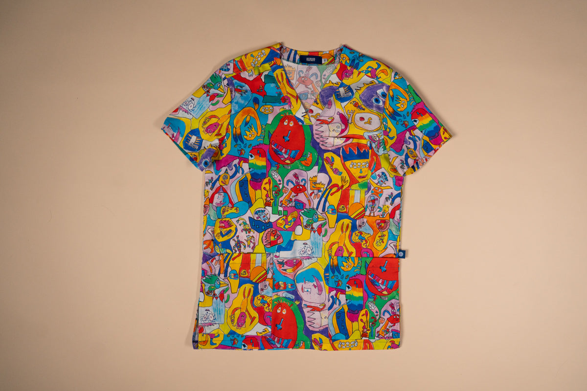monsters inc scrub top Monster Mash