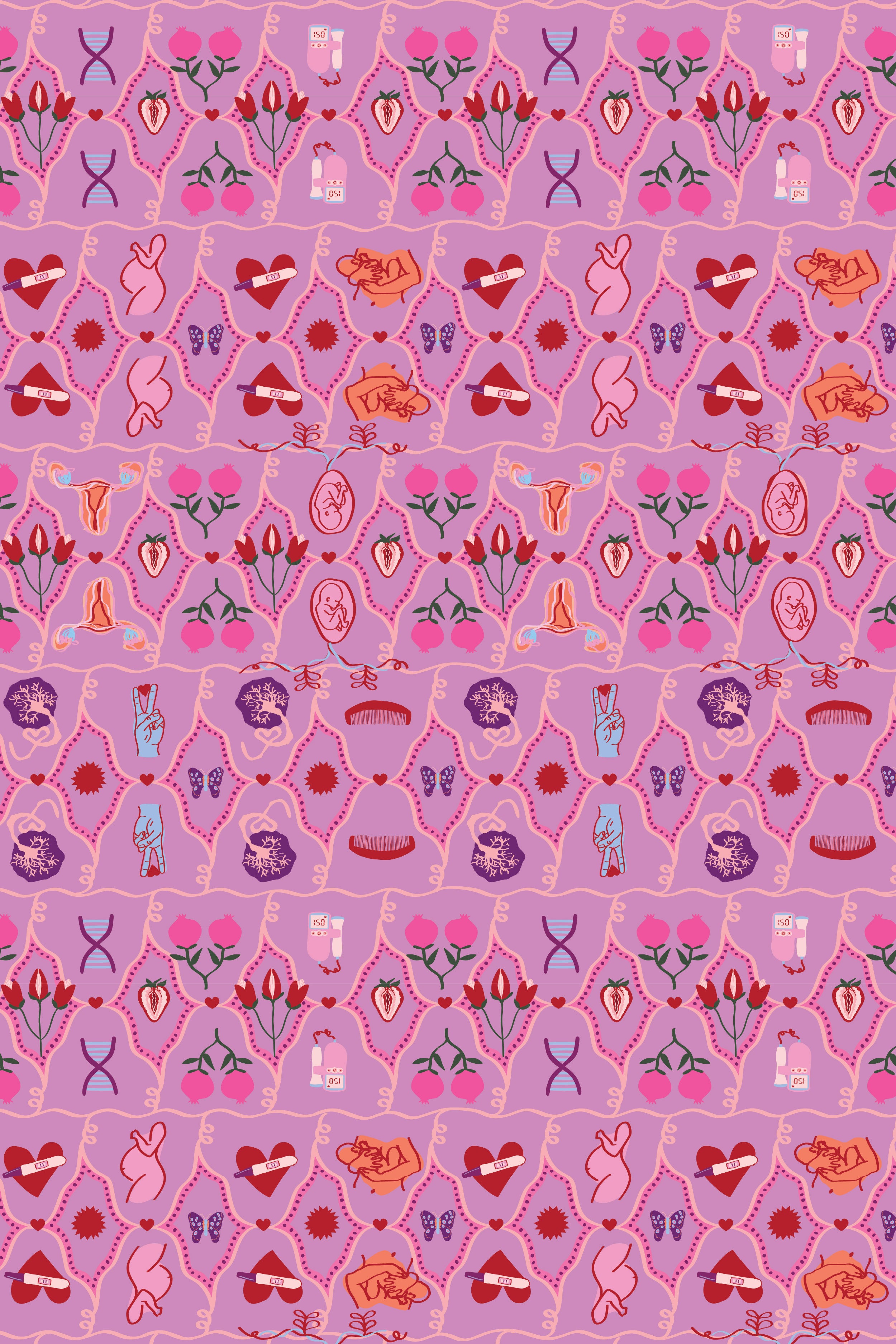 Pre Order Midwifery - Womens Printed Scrub Top