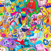 Monster Mash - Unisex Printed Scrub Top (PRE-ORDER)