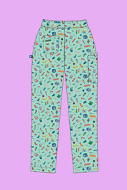 Podiatry - Womens Printed Scrub Pants