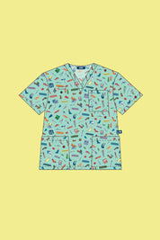 Pre-Order Podiatry – Unisex Printed Scrub Top