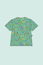 Physiotherapy – Unisex Printed Scrub Top