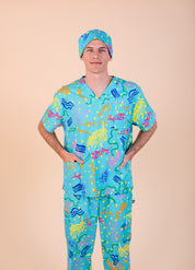 Rock Pool - Printed Scrub Cap