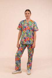Pre-Order Ollie's Bugs - Unisex Printed Scrub Pants