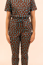 Polka Dots - Women's Premium Printed Scrub Pants