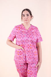 Midwifery - Womens Printed Scrub Top