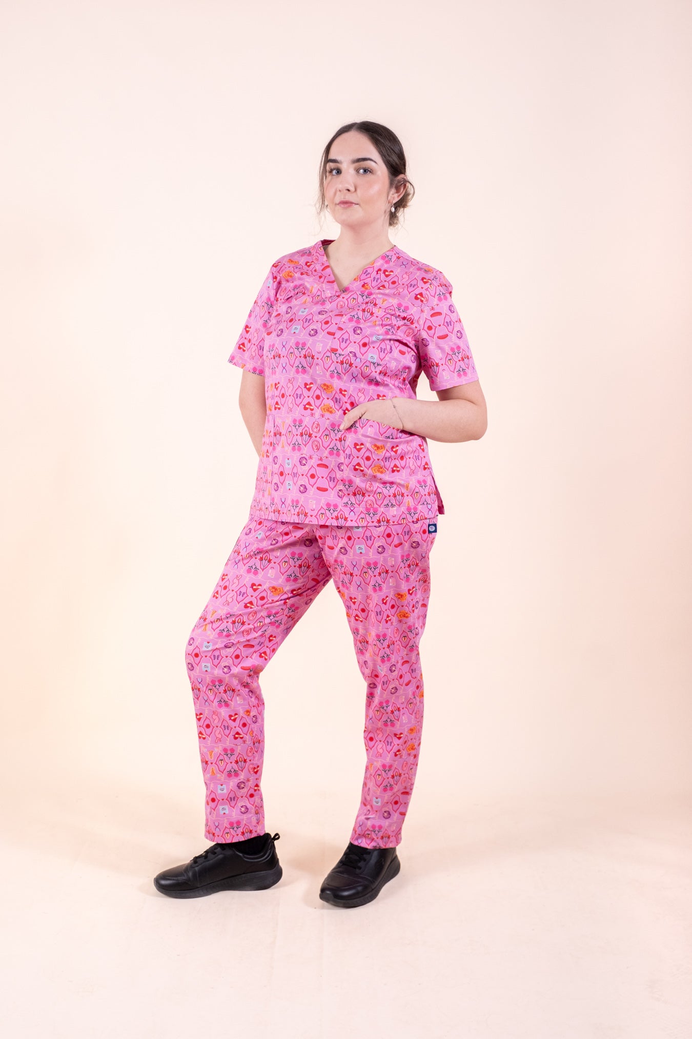 Midwifery - Womens Printed Scrub Top
