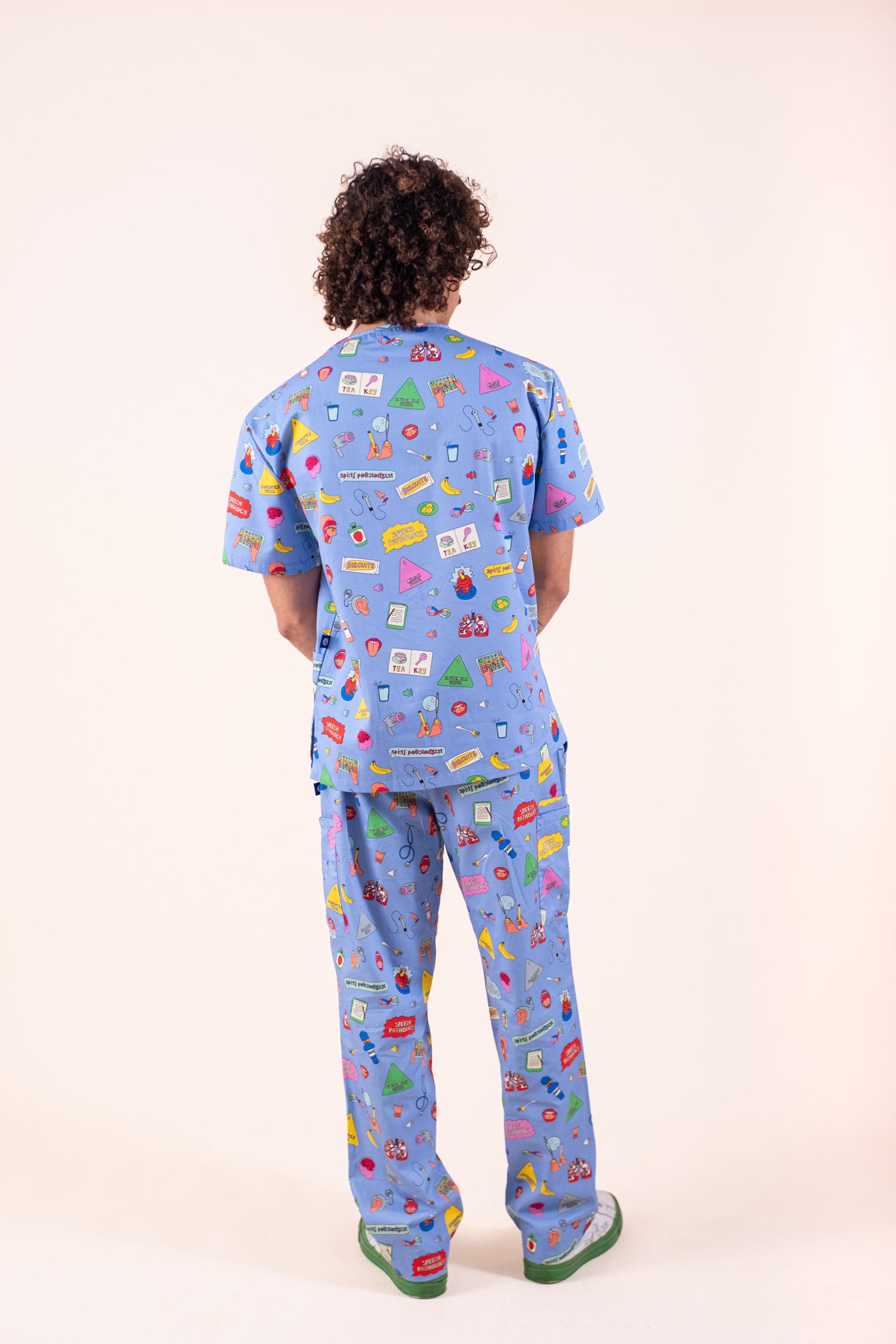 Speech Pathology  – Unisex Printed Scrub Top