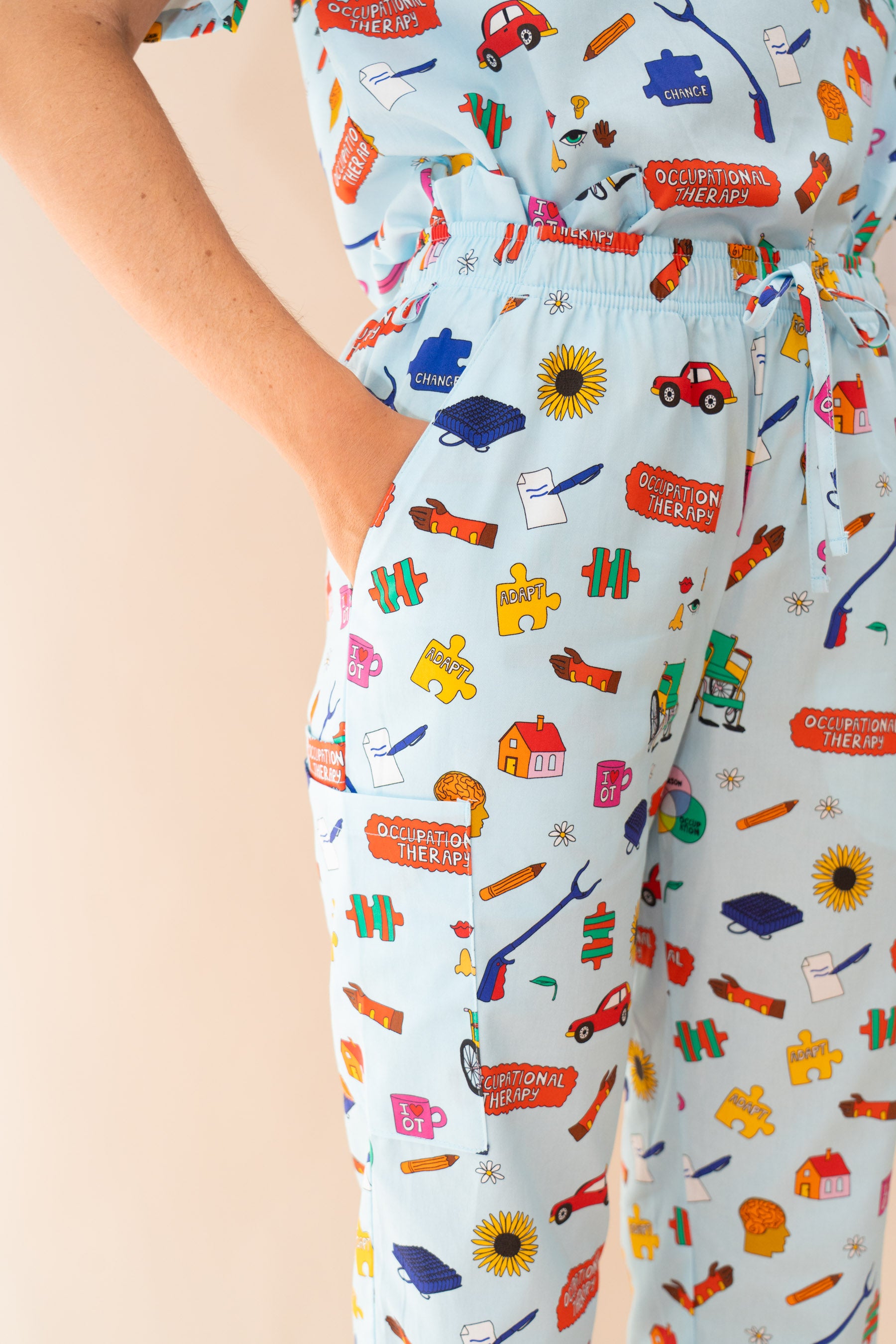 Occupational Therapy – Unisex Printed Scrub Pant