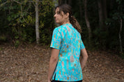 Banksia Adrift - Women's Printed Scrub Top