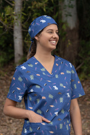 Bush Friends Scrub Cap - Midnight