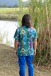 Daintree - Unisex Printed Scrub Top