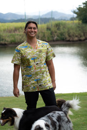 On The Farm  - Unisex Printed Scrub Top