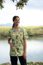 On The Farm  - Unisex Printed Scrub Top