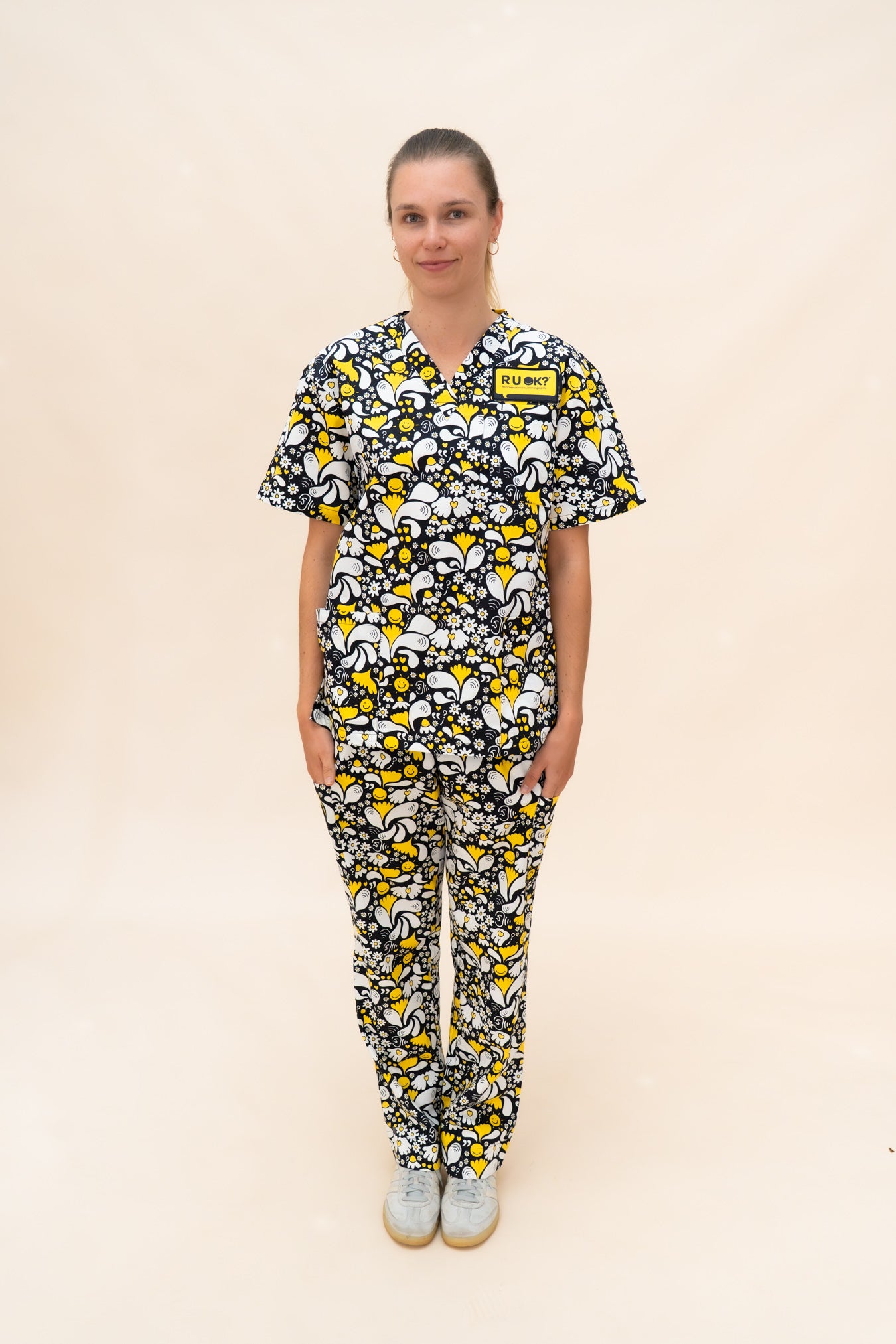 Pre-Order RU OK?– Unisex Printed Scrub Top