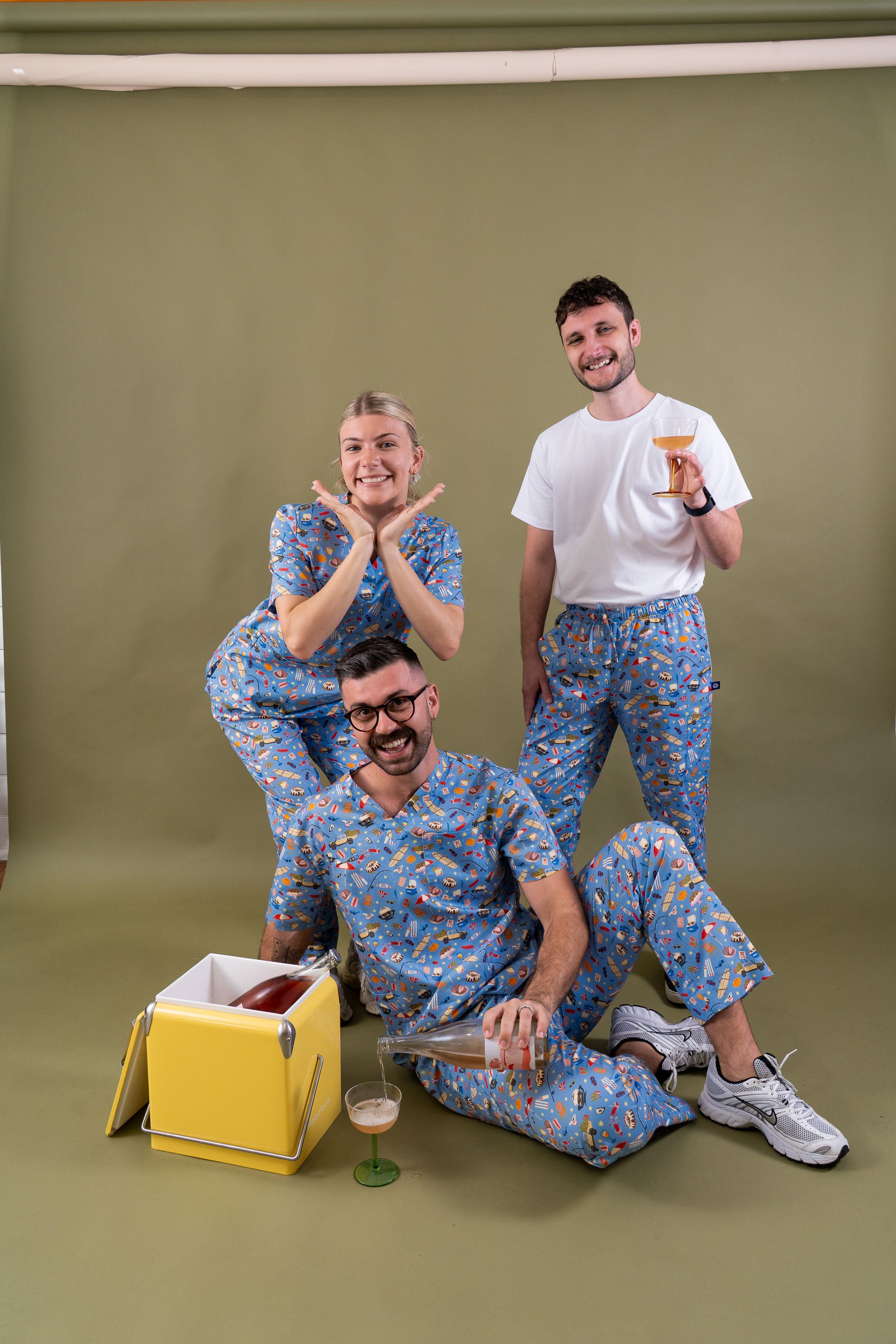 Chrissy Day – Unisex Printed Scrub Top