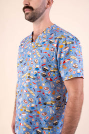 Chrissy Day – Unisex Printed Scrub Top