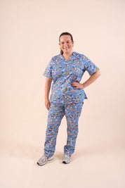 Chrissy Day – Unisex Printed Scrub Pants