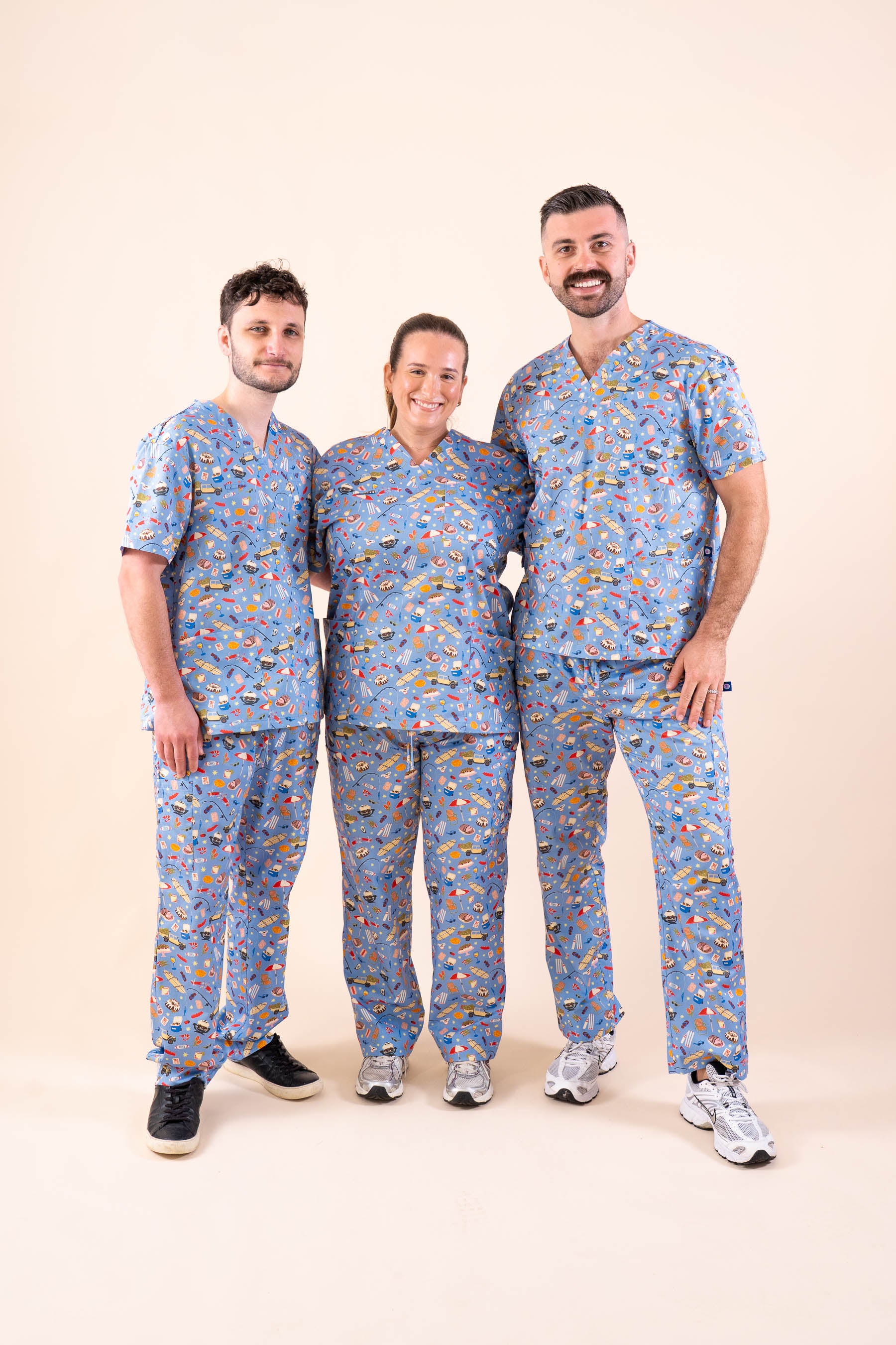 Chrissy Day – Unisex Printed Scrub Top