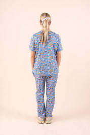 Chrissy Day - Women's Premium Printed Scrub Top