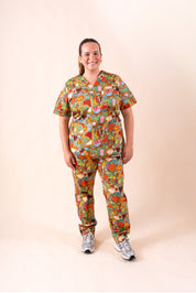 Tropical Splendour - Women's Premium Printed Scrub Pants