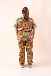 Tropical Splendour - Women's Premium Printed Scrub Pants