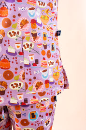 Sweet Treats - Women's Premium Printed Scrub Top