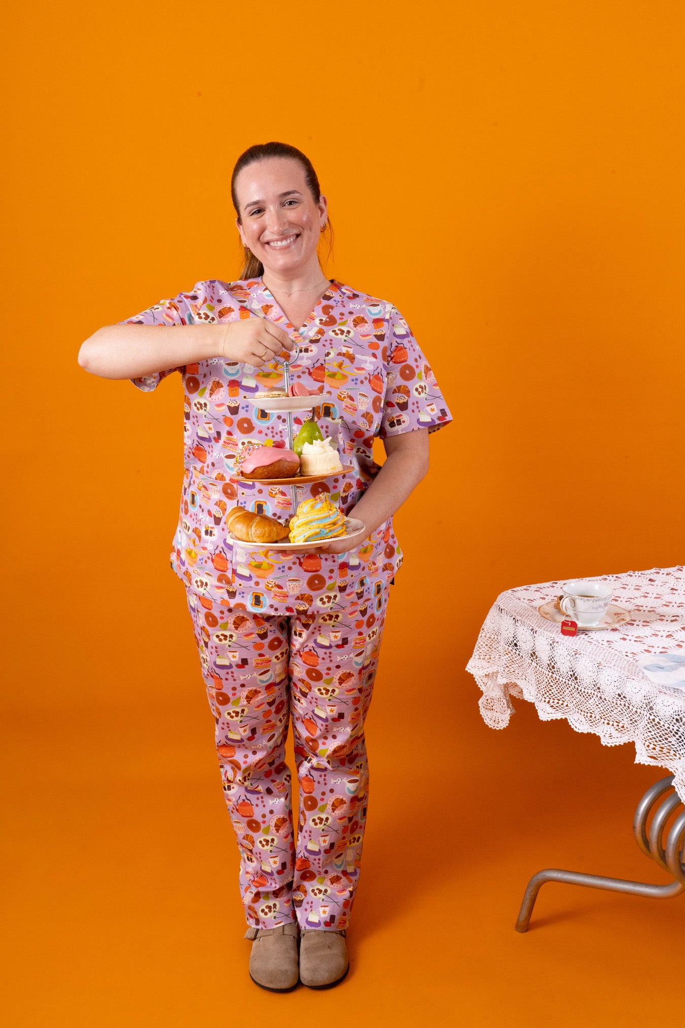 Sweet Treats - Women's Premium Printed Scrub Pants