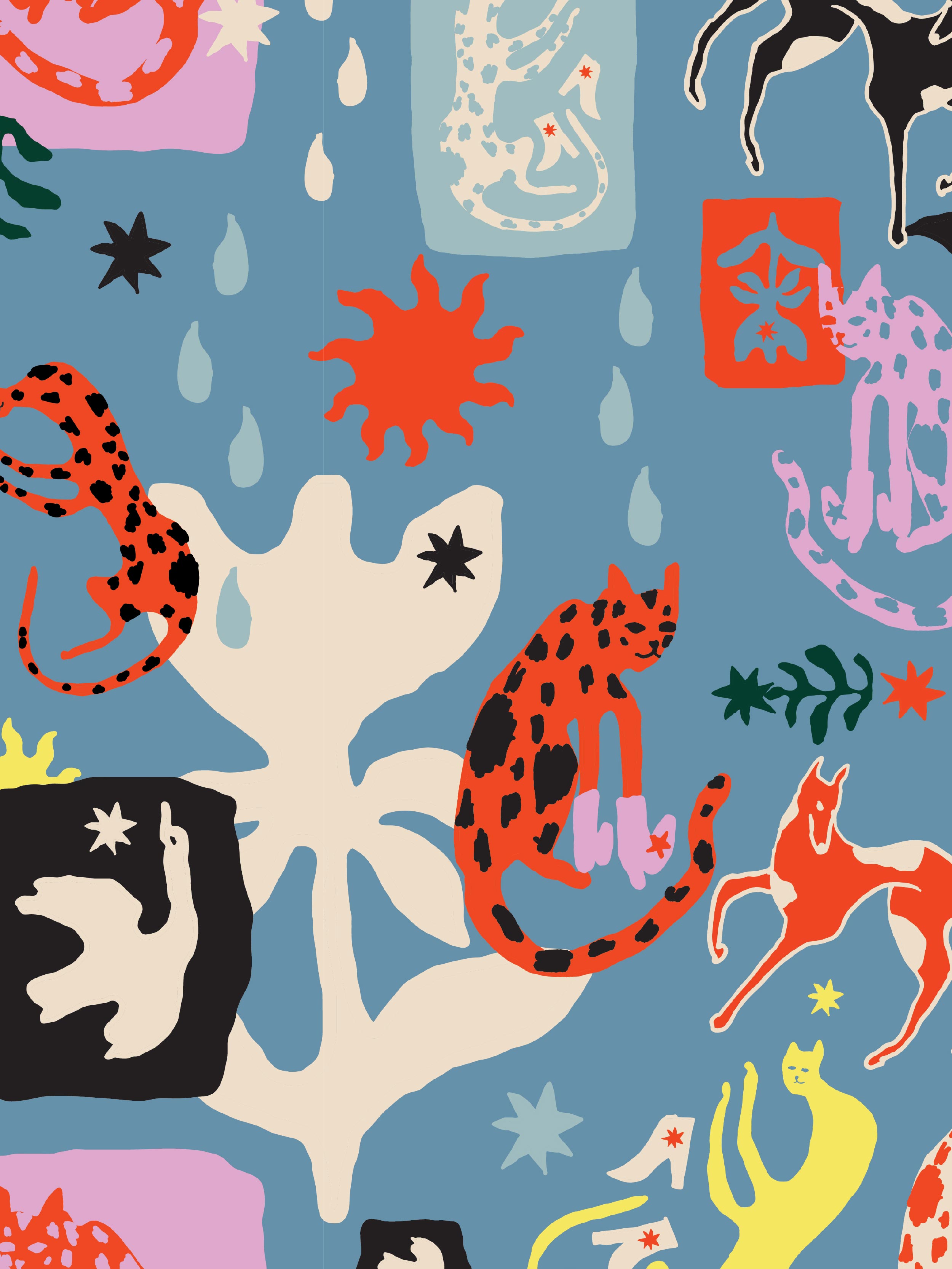 Dogs & Cats in Boots - Unisex Printed Scrub Pants (PRE-ORDER)