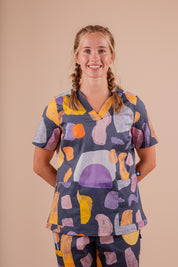 Landscape - Women's Printed Women's Scrub Top
