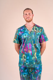 Daintree - Unisex Printed Scrub Top