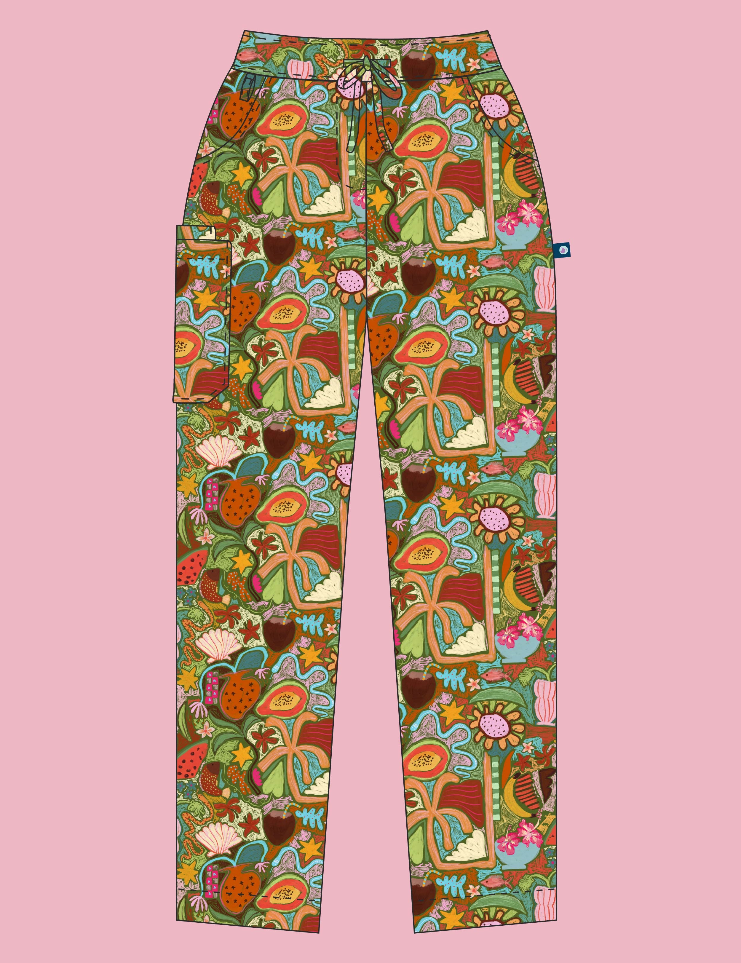 Tropical-Splendour-Scrub-Turkey-Scrubs-Style-Drawings-Unisex_and_womens-03.jpg