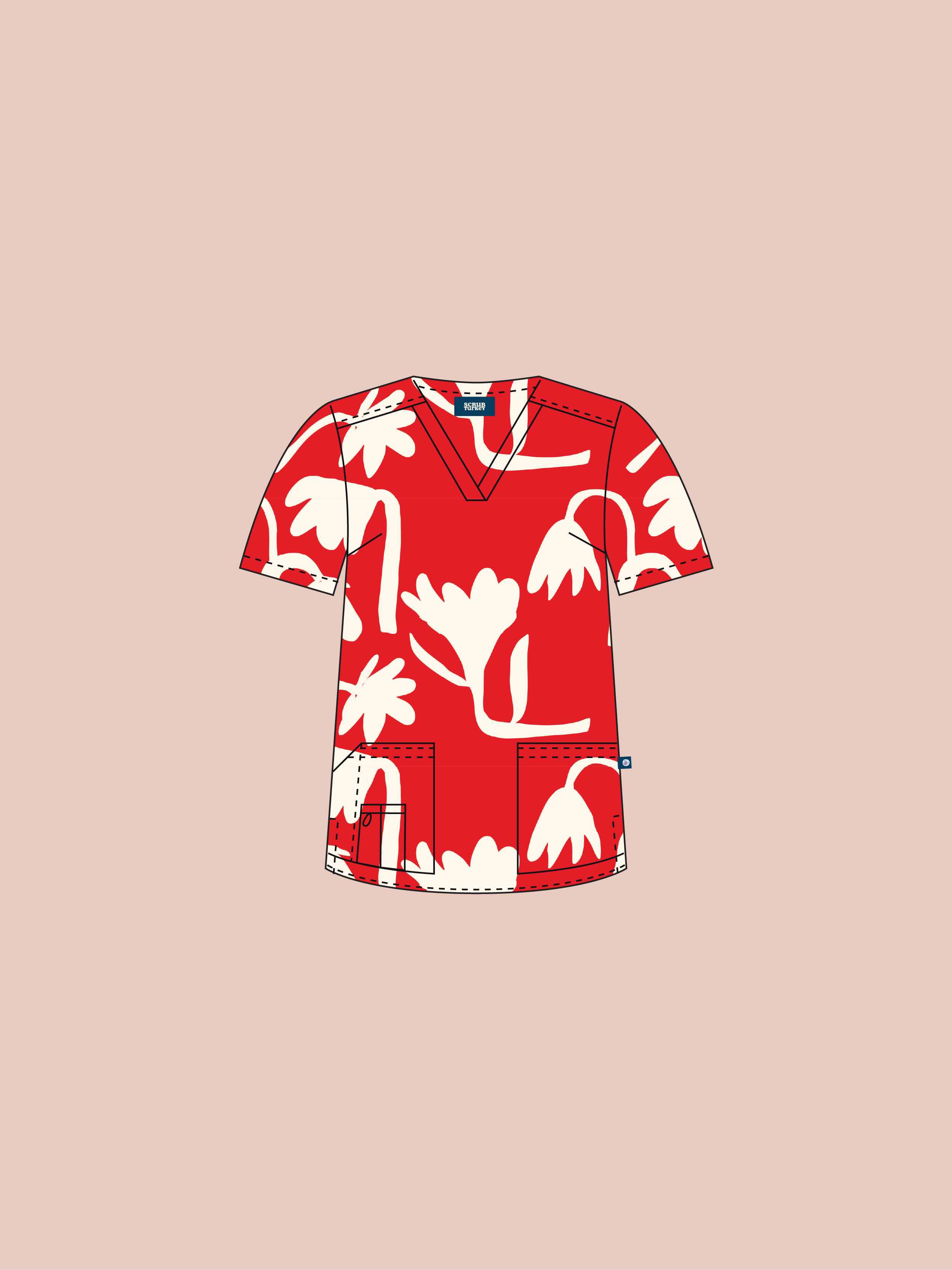 Tulip - Women's Printed Scrub Top (PRE-ORDER)