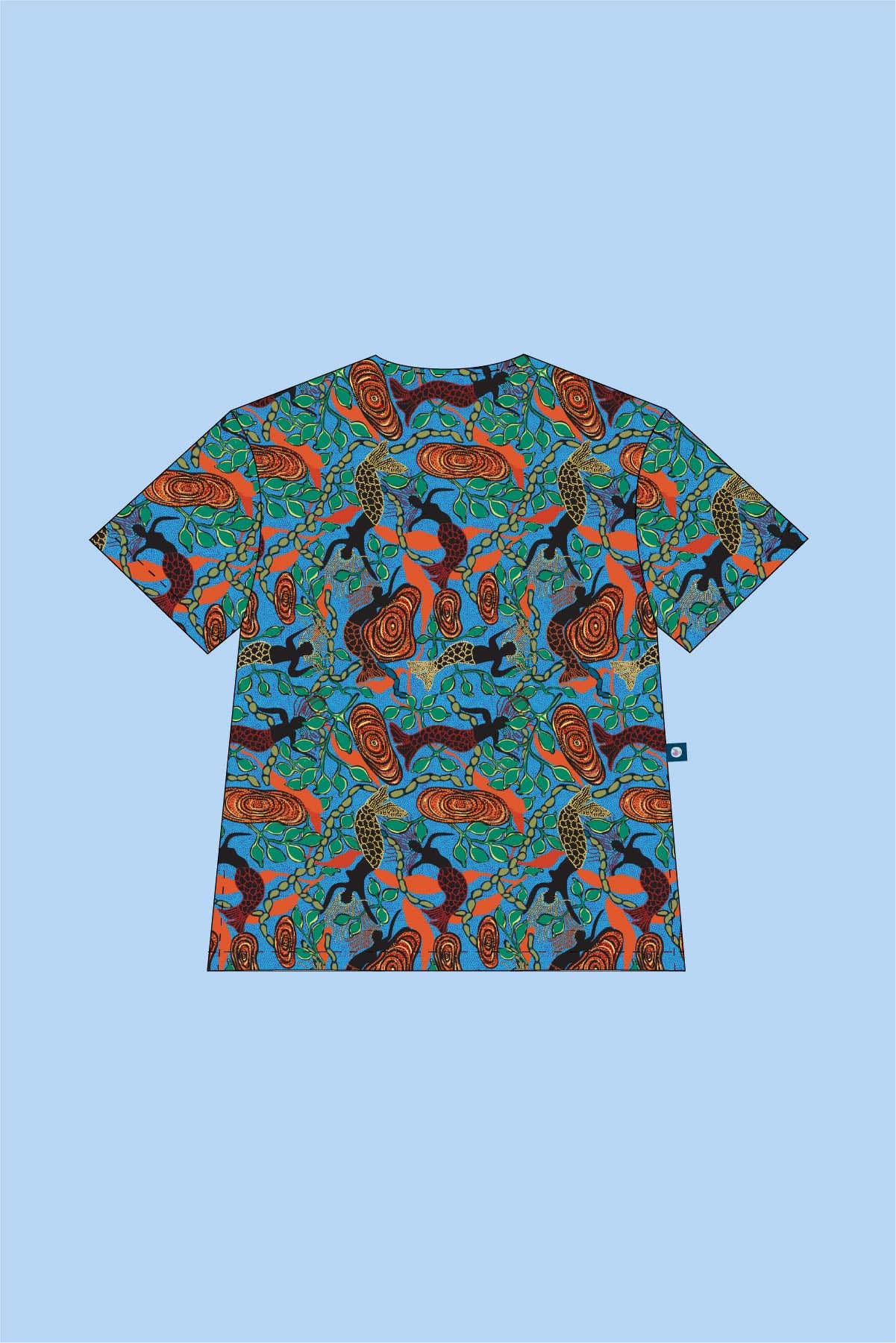 Pre-Order Five Islands - Unisex Printed Scrub Top