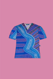 Birthing Site - Womens Printed Scrub Top