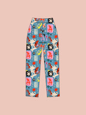 Dogs & Cats in Boots - Unisex Printed Scrub Pants (PRE-ORDER)