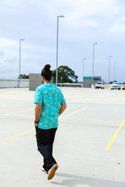 Xmas Kangaroo Paws  - Unisex Printed Scrub Top