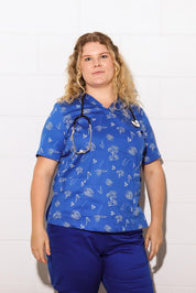Bloomin' Aussies - Opal –  Women's Printed Scrub Top