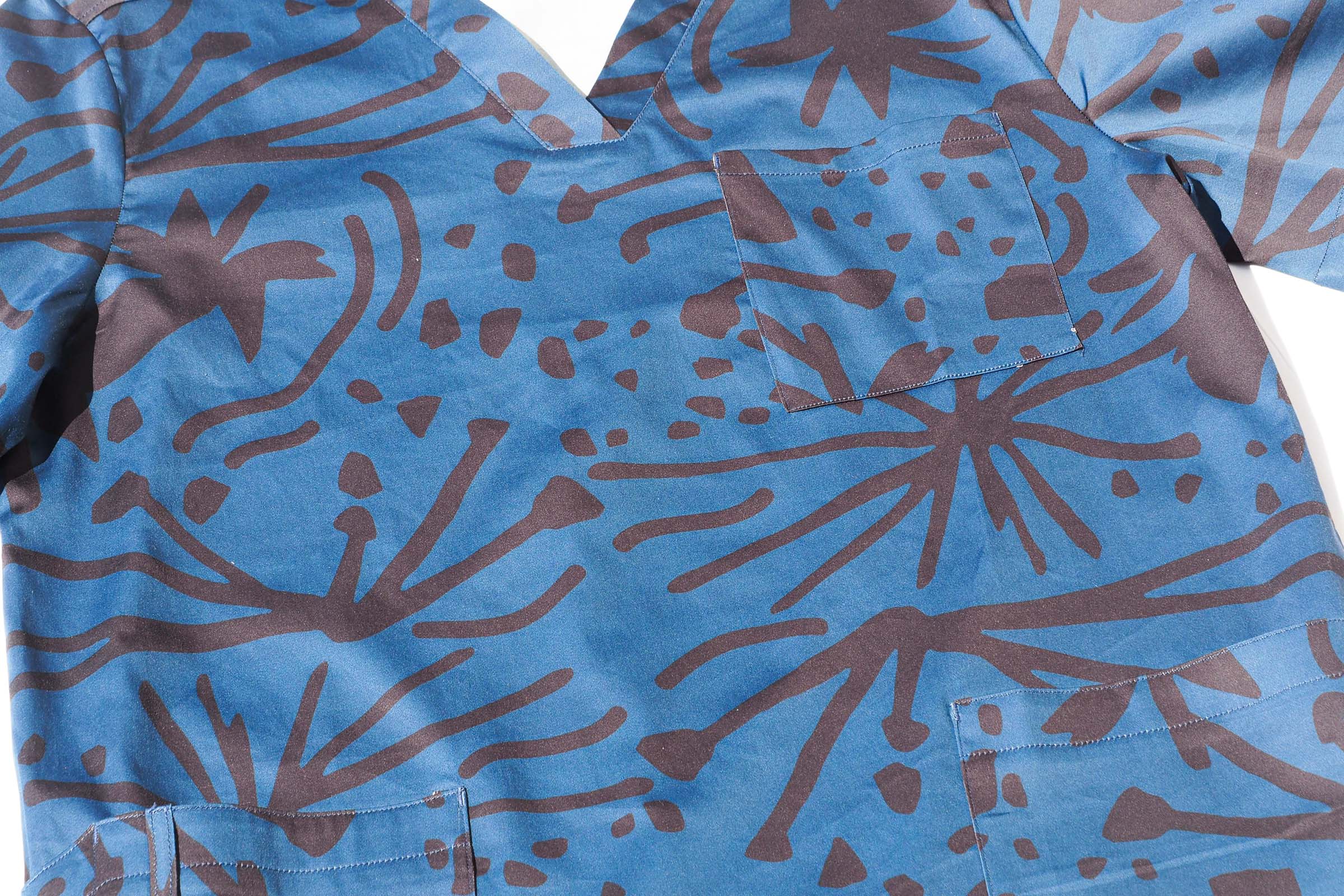 Bush – Midnight - Unisex Printed Scrub Top